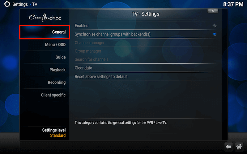 what is pvr service on kodi