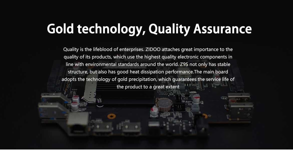AMD A4 ARM Cortex A53, 1GB Festplatte, 16GB RAM, Android Zidoo Z9S Mediaplayer