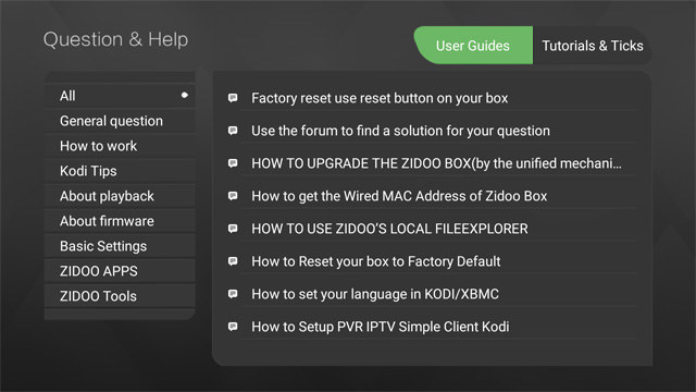 ZIDOO X9S APPS Helper