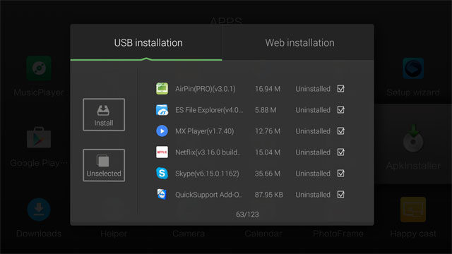 ZIDOO X9S APPS APP installer
