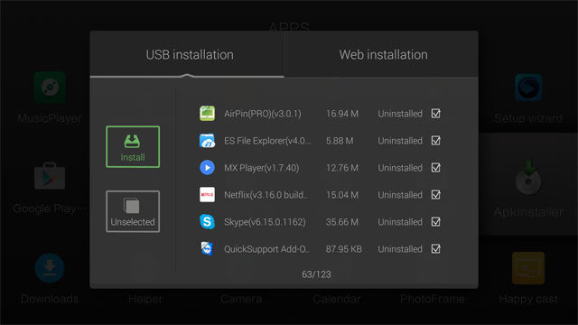 ZIDOO X9S APPS APP installer