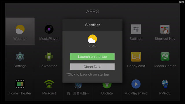 ZIDOO X9S APPS Launcher