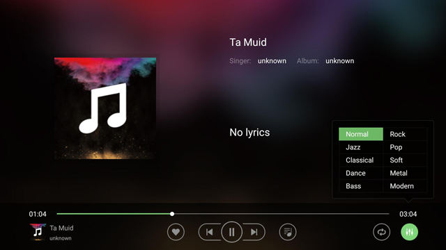 ZIDOO X9S APPS Music
