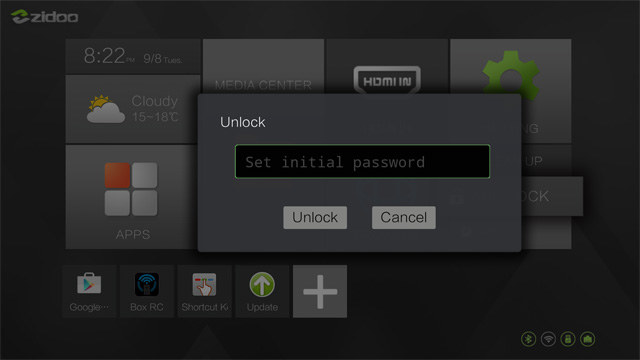 ZIDOO X9S APPS Launcher